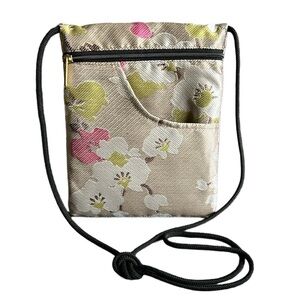 Danny K Bella Crossbody Tapestry Bag in Cherry Blossom Print Made in USA